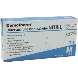 DOMOTHERM Unterzieh-Handschuhchuhe Nitril unsteril puderfrei M