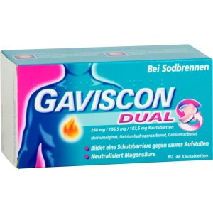 GAVISCON Dual 250mg/106,5mg/187,5mg Kautabletten