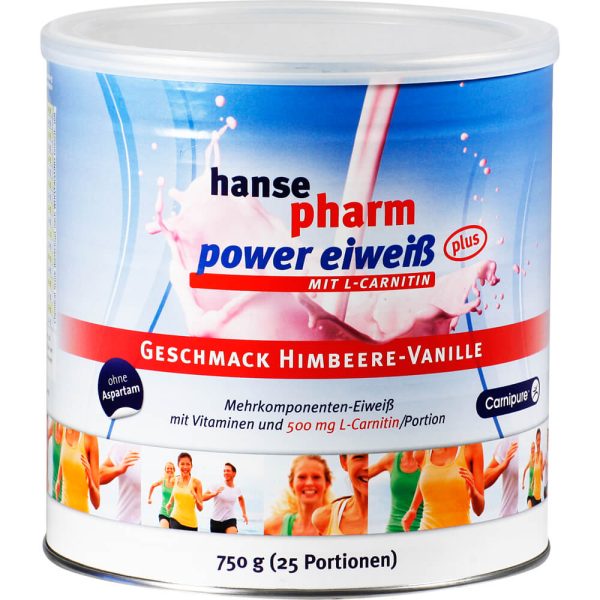 HANSEPHARM Power Eiweiß plus Himbeere-Vanille