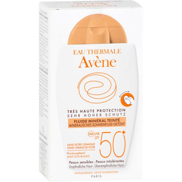 AVENE Mineralisches Sonnenfluid SPF 50+ getönt