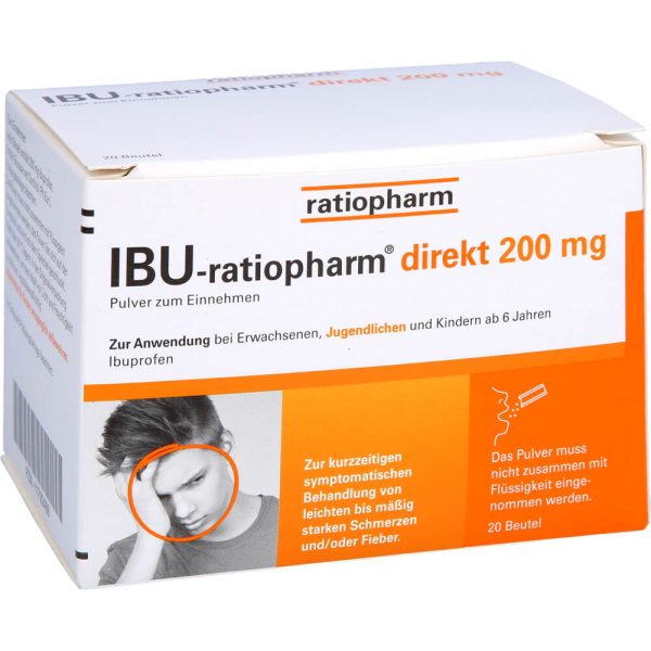 IBU-RATIOPHARM direkt 200 mg Pulver