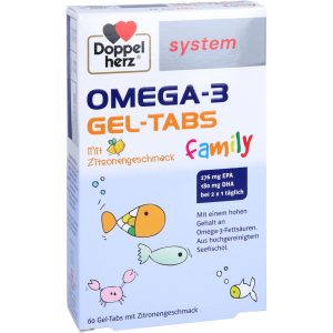 DOPPELHERZ Omega-3 family system Gel-Tabs