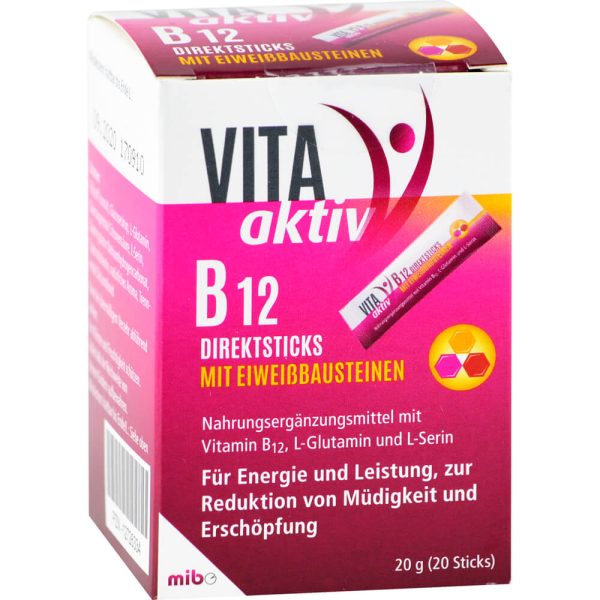 VITA AKTIV B12 Direktsticks mit Eiweißbausteine