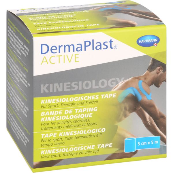 DERMAPLAST Active Kinesiology Tape 5 cm x 5 m blau