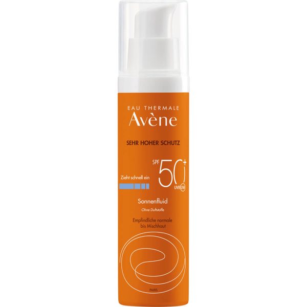 AVENE SunSitive Sonnenfluid SPF 50+ ohne Duftstoffe