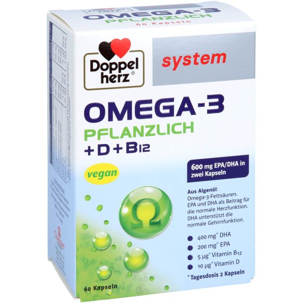 DOPPELHERZ Omega-3 pflanzlich system Kapseln