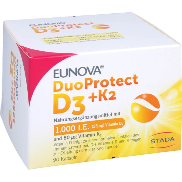 EUNOVA DuoProtect D3+K2 1000 I.E./80 µg Kapseln