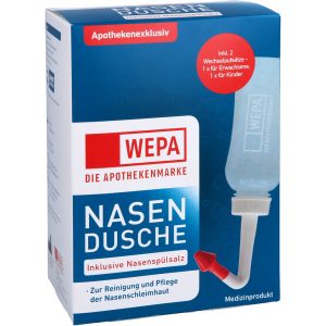 WEPA Nasendusche mit 10x2,95 g Nasenspülsalz