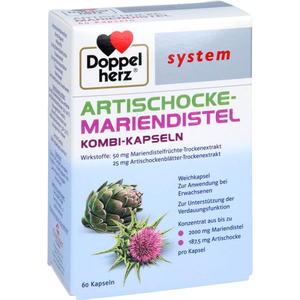 DOPPELHERZ Artischocke-Mariendistel system Weichkapseln