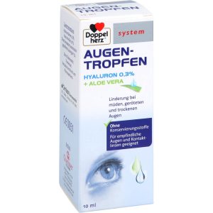 DOPPELHERZ Augen-Tropfen Hyaluron 0,3% system