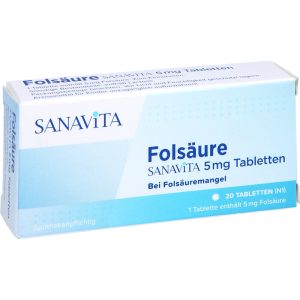 FOLSÄURE SANAVITA 5 mg Tabletten