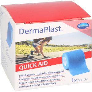 Dermaplast Quick Aid Schaumverband 6cm x 2m blau