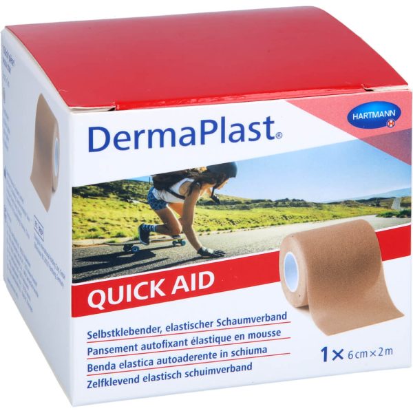 Dermaplast Quick Aid Schaumverband 6cm x 2m hautfarben