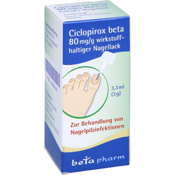 Ciclopirox Beta 80mg/g